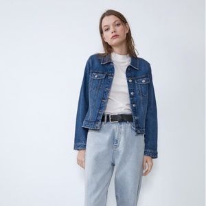 NEW ZARA Cotton Denim Jacket Size XXL